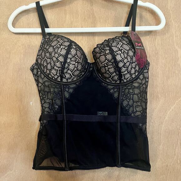 Maidenform Corset 36B DM1140 BNWT, Gorgeous Lace With Nude Lining - Picture 1 of 11